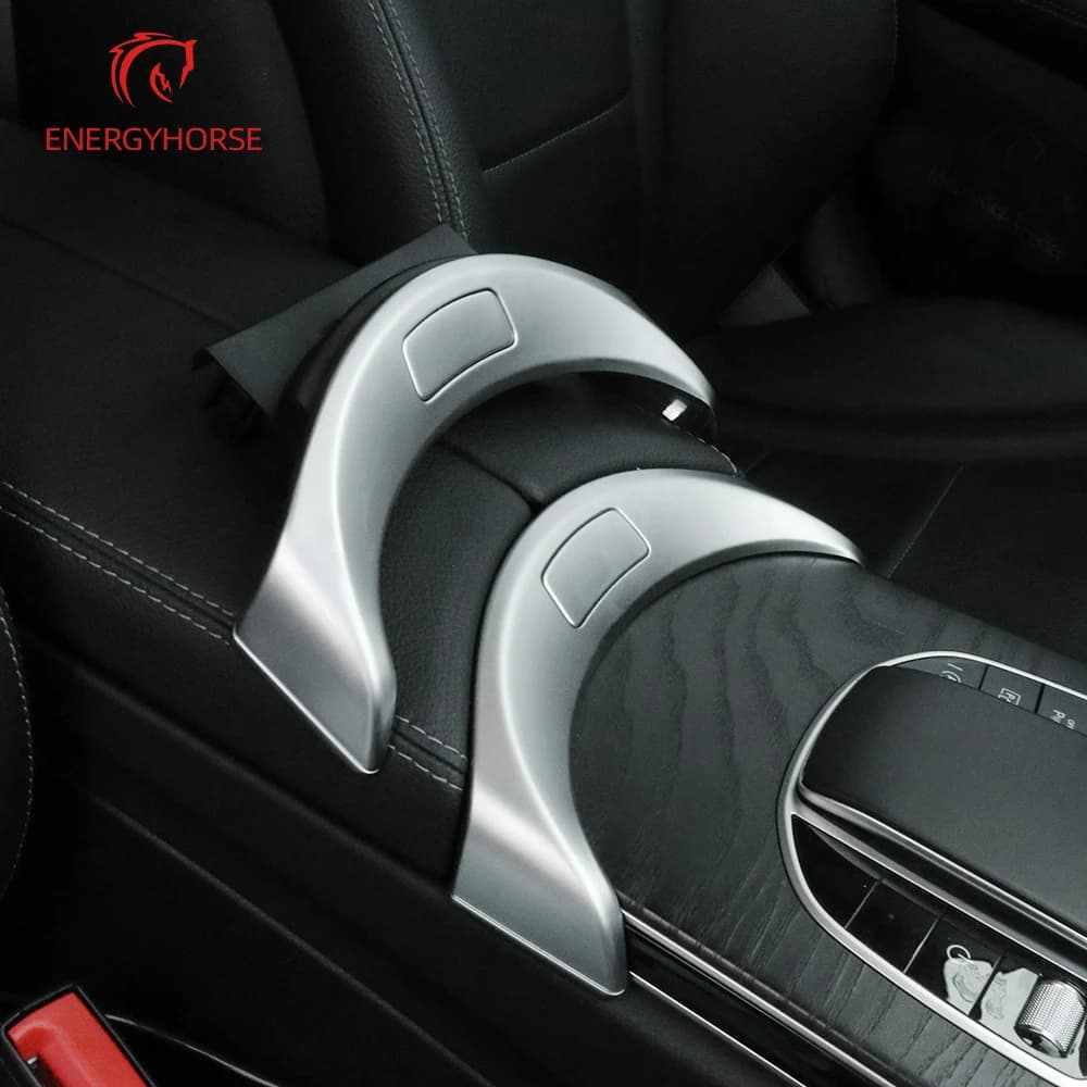 Couvercle d'accoudoir de Console de voiture, bouton de commutation, boîte de rangement centrale, int