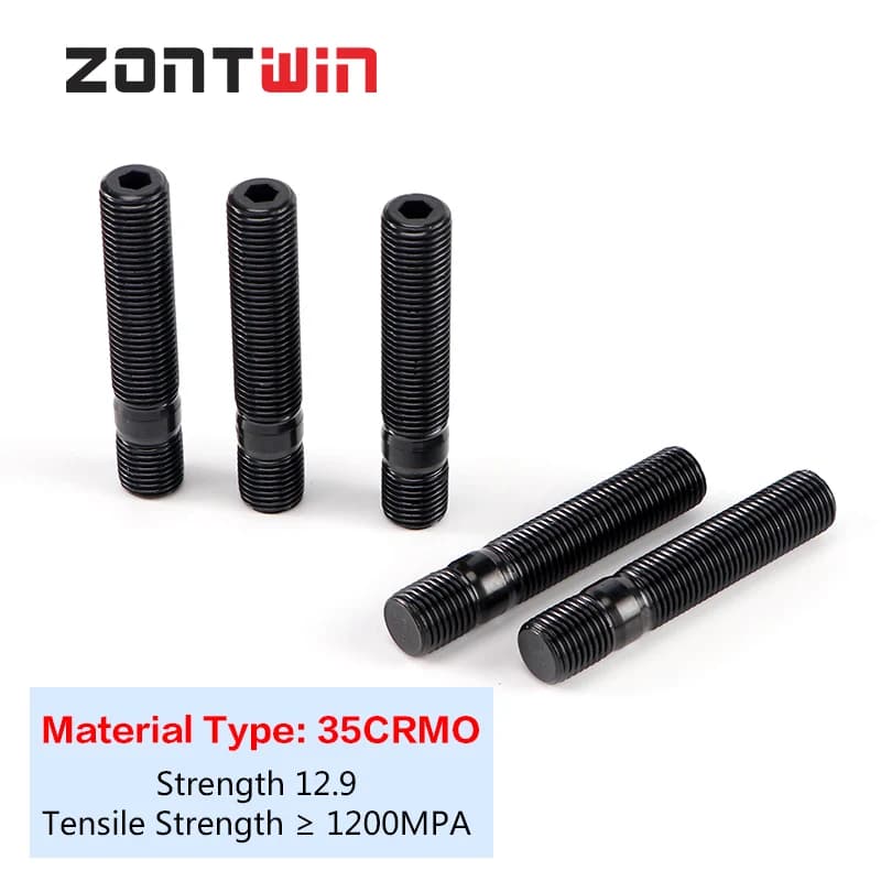 5 pièces goujons de roue étendus Conversion cosse haute (écrou) boulons de roue Kit d'adaptateur de 