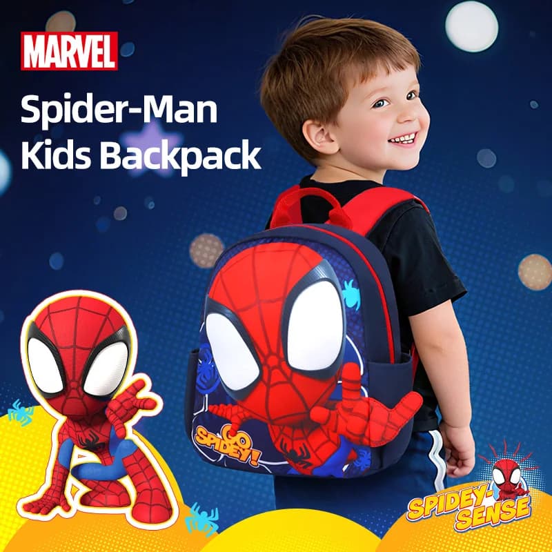 Sac à dos Disney Spider-Man pour tout-petits garçons et filles, mignon, confortable, respirant, ultr