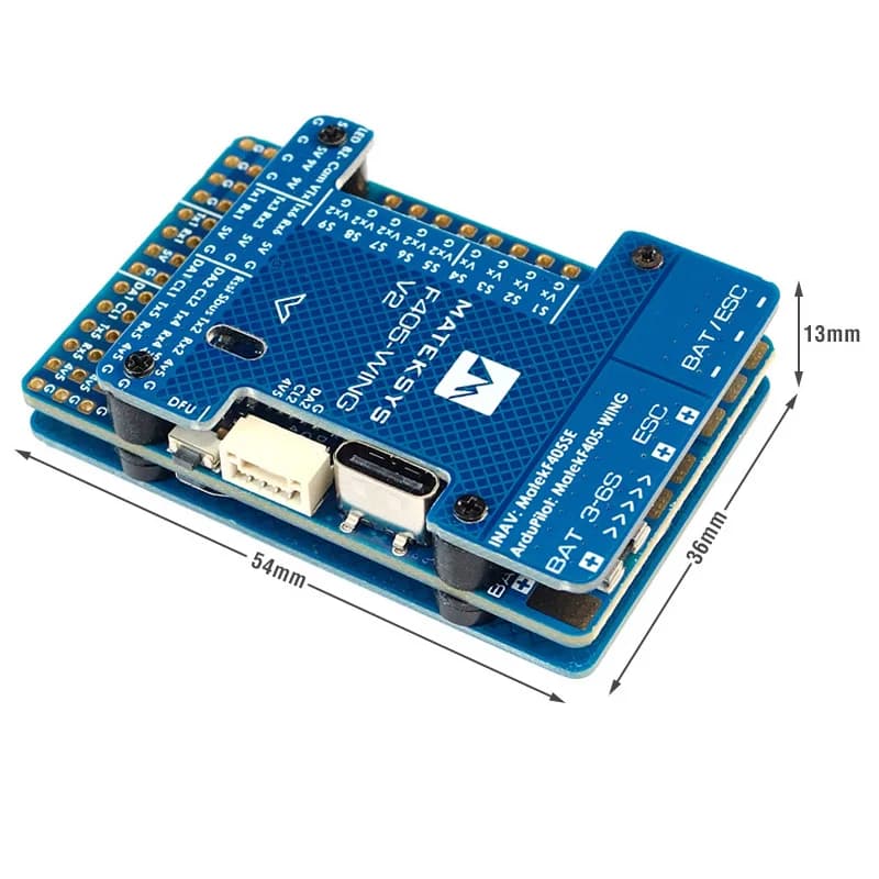 MATEKSYS Matek F405-WING V2 contrôleur de vol prise en charge OSD/SD pour avion ArduPilot INAV RC