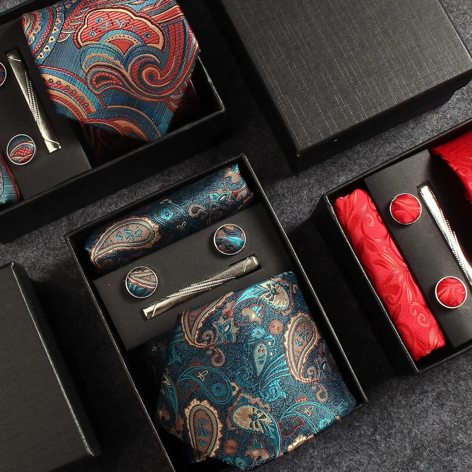 100% soie cravate Paisley Floral hommes cravate de qualité supérieure affaires cravate poche carré c