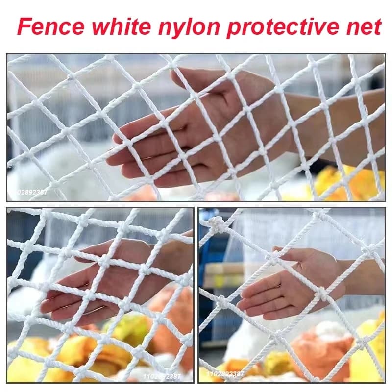 Filet de sécurité contre les chutes, clôture de pont sûre, protection en nylon blanc, balcon, fenêtr