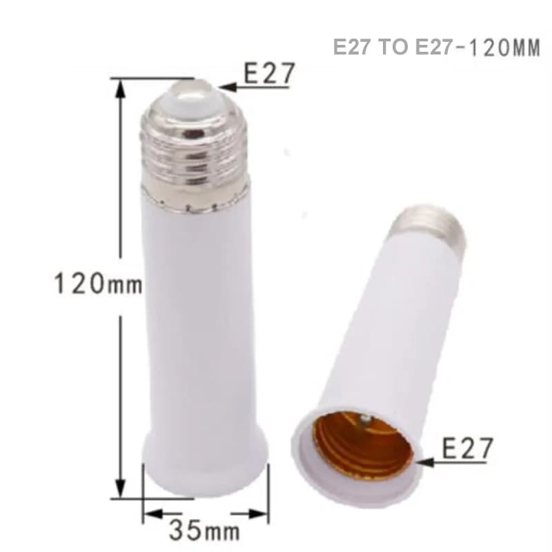 65mm 95mm 120mm E27 à E27 extension support de lampe Base ampoule étendre Extension prise adaptateur