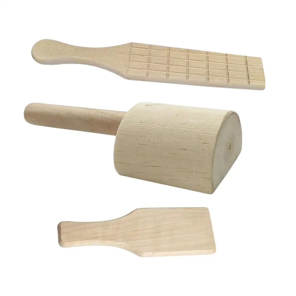 Outils de poterie en bois, spatules pour argile polymère, outils de façonnage manuel de la porcelain