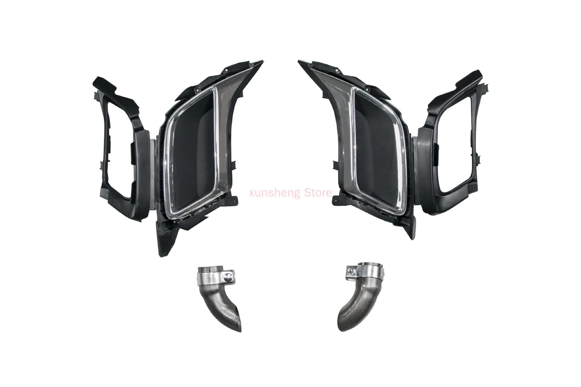 Diffuseur de pare-chocs arrière pour Tiguan, embouts de tube à double accès pour Tiguan 2017, 2018, 