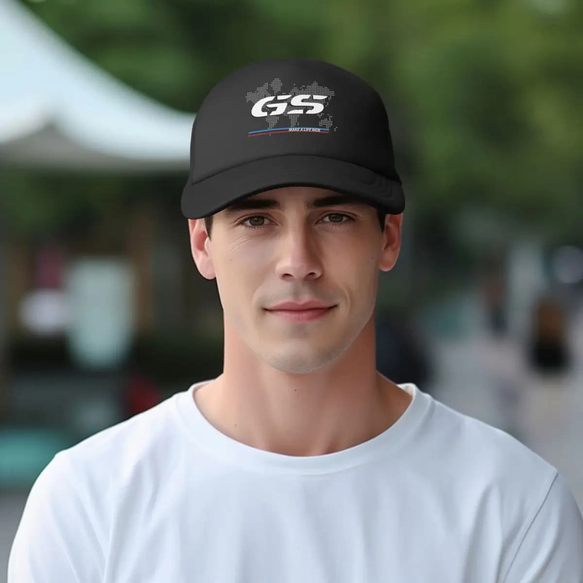 GS-Chapeau de camionneur de moto carte du monde, chapeaux de mode pour adultes, casquettes de soleil