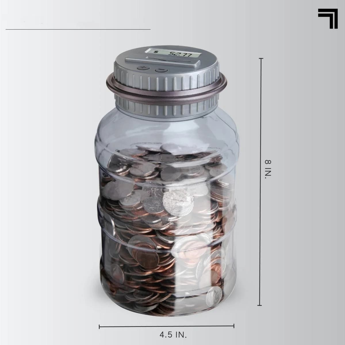 Tirelire intelligente à piles avec écran LCD, figurines de pièces de monnaie numériques, maintien de