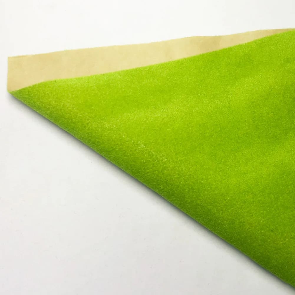 Tapis d'herbe artificiel vert 25x25cm, modèle de tapis de pelouse, aménagement Architectural, Train,