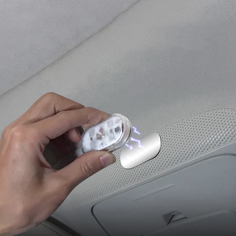 SEAMETAL Mini voiture tactile lumière pour sol coffre capot plafond USB Rechargeable magnétique lamp