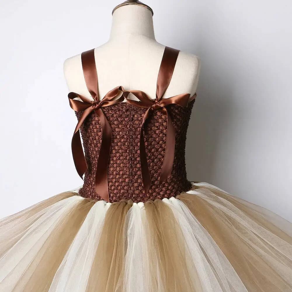 Robe mignonne de girafe pour fille, ensemble de Costume de Performance d'animal de dessin animé pour