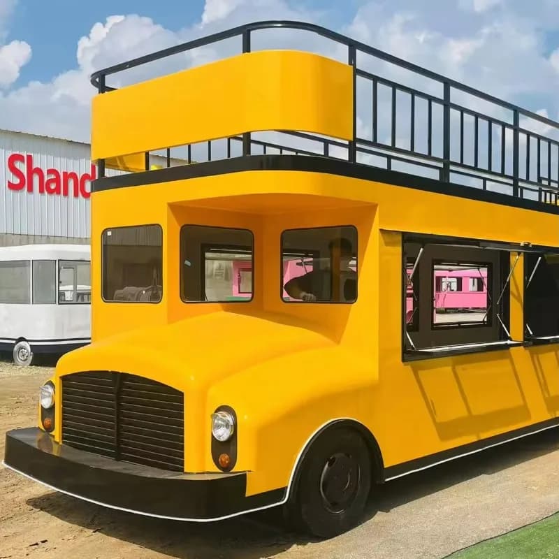 Chariot de livraison Hotdog-camion alimentaire Mobile personnalisable à vendre récipient extensible 