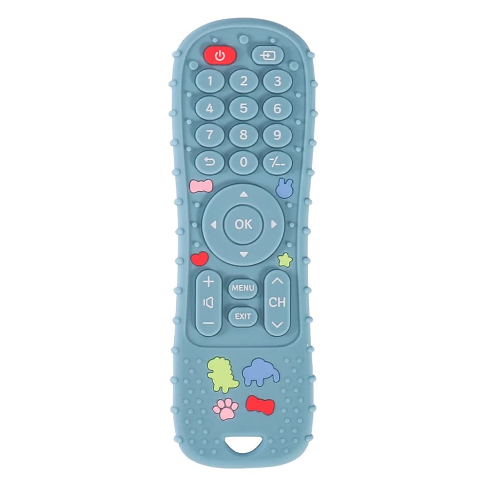 Anneau de dentition en silicone avec télécommande, jouets pour enfants, philosophie sensorielle Mont