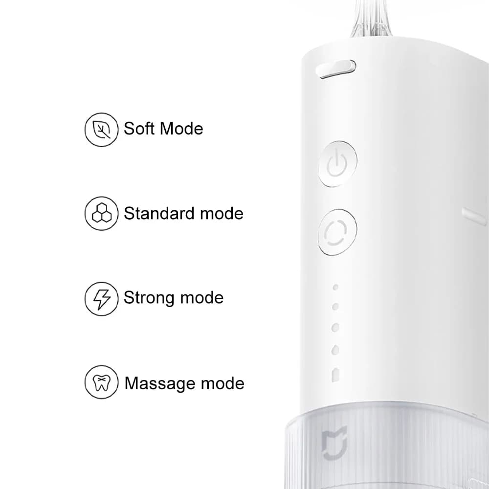 Hydropulseur Portable MIJIA F400, 4 Modes, Réservoir d'Eau de 200 ml, 1700 Jets d'Eau par Minute, Ir