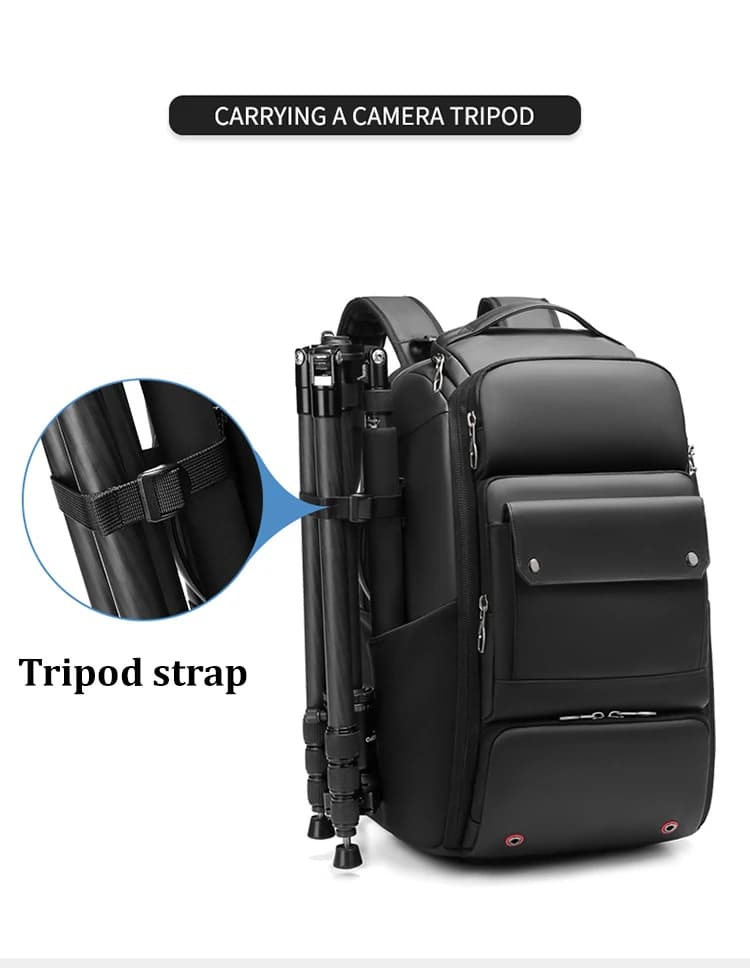 Sac à dos professionnel pour appareil photo reflex pour hommes, avec trépied, détachable dans un ant