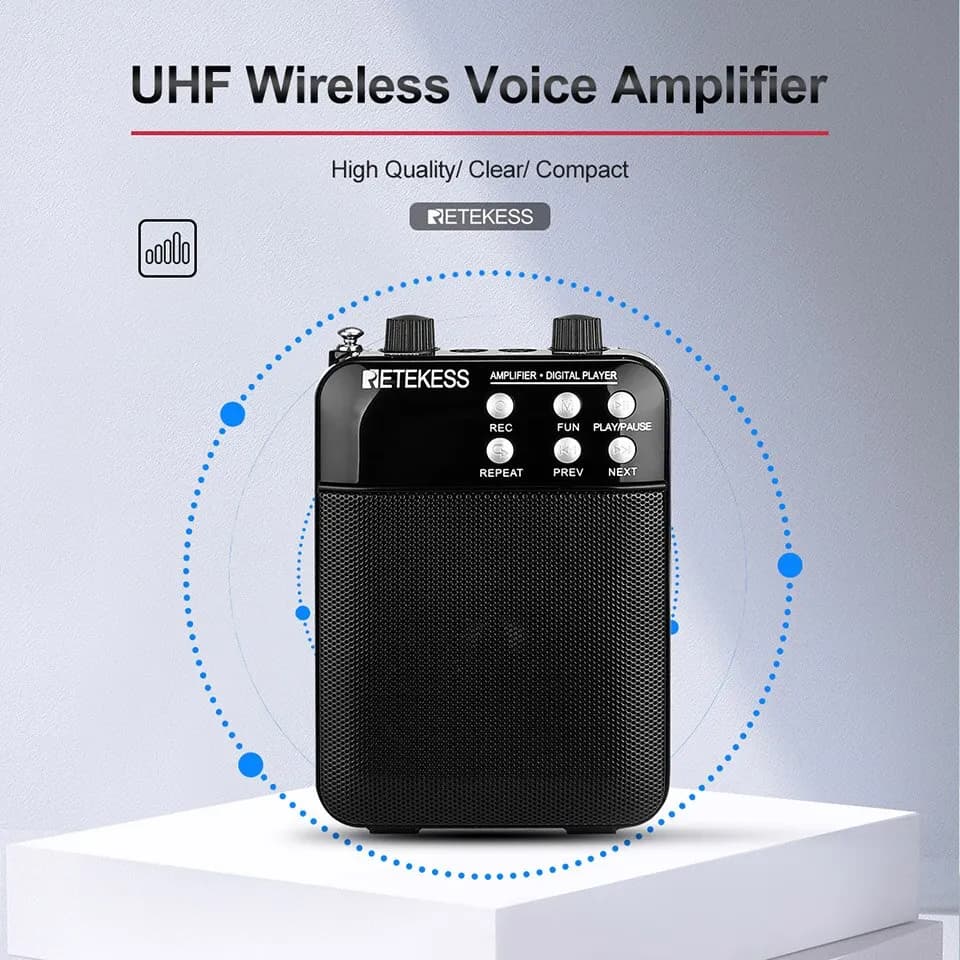 Retekess TR619 mégaphone Portable 3W enregistrement FM amplificateur vocal professeur Microphone hau
