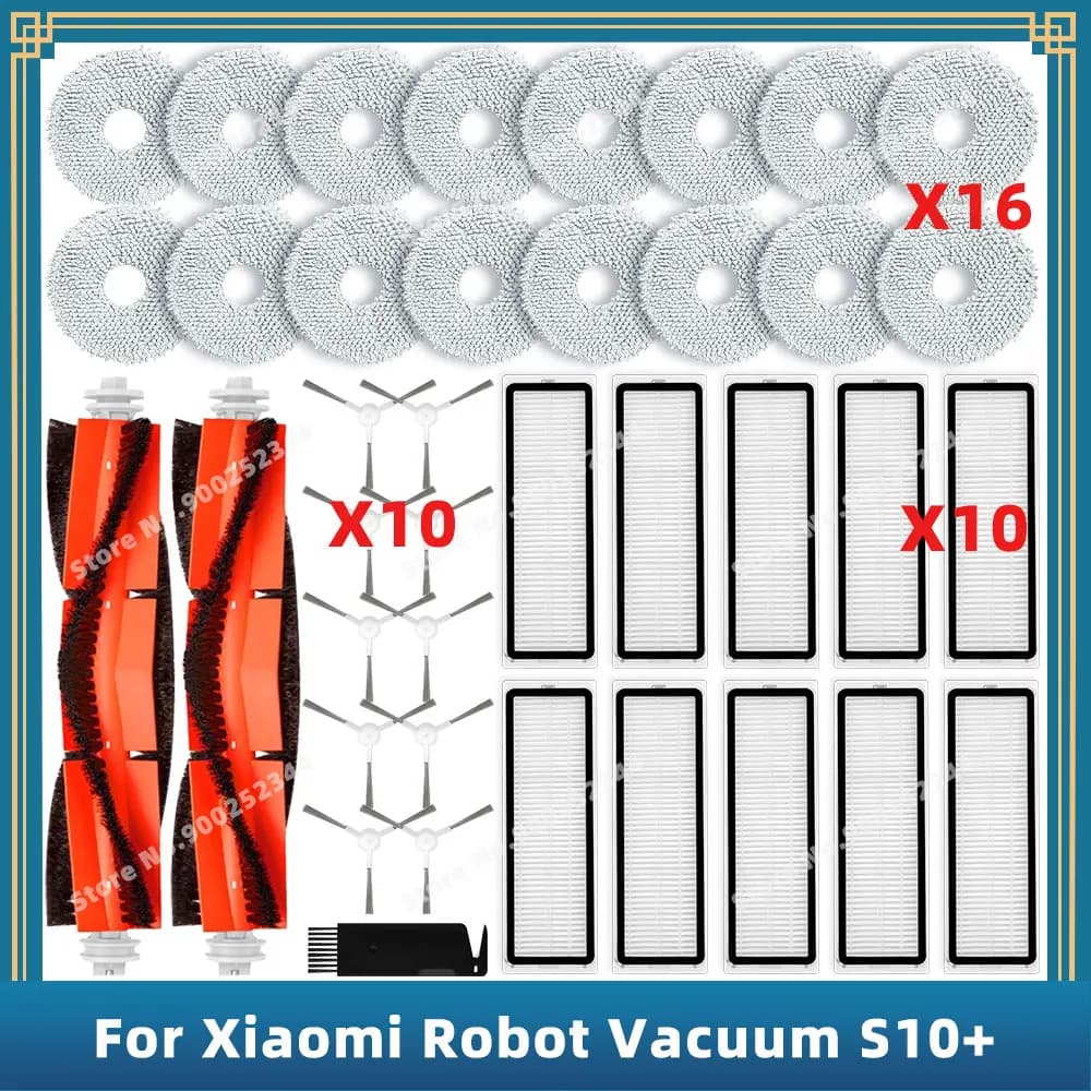 Pièces de rechange pour aspirateur Robot Xiaomi S10 + / S10 Plus B105, accessoires, brosse latérale 