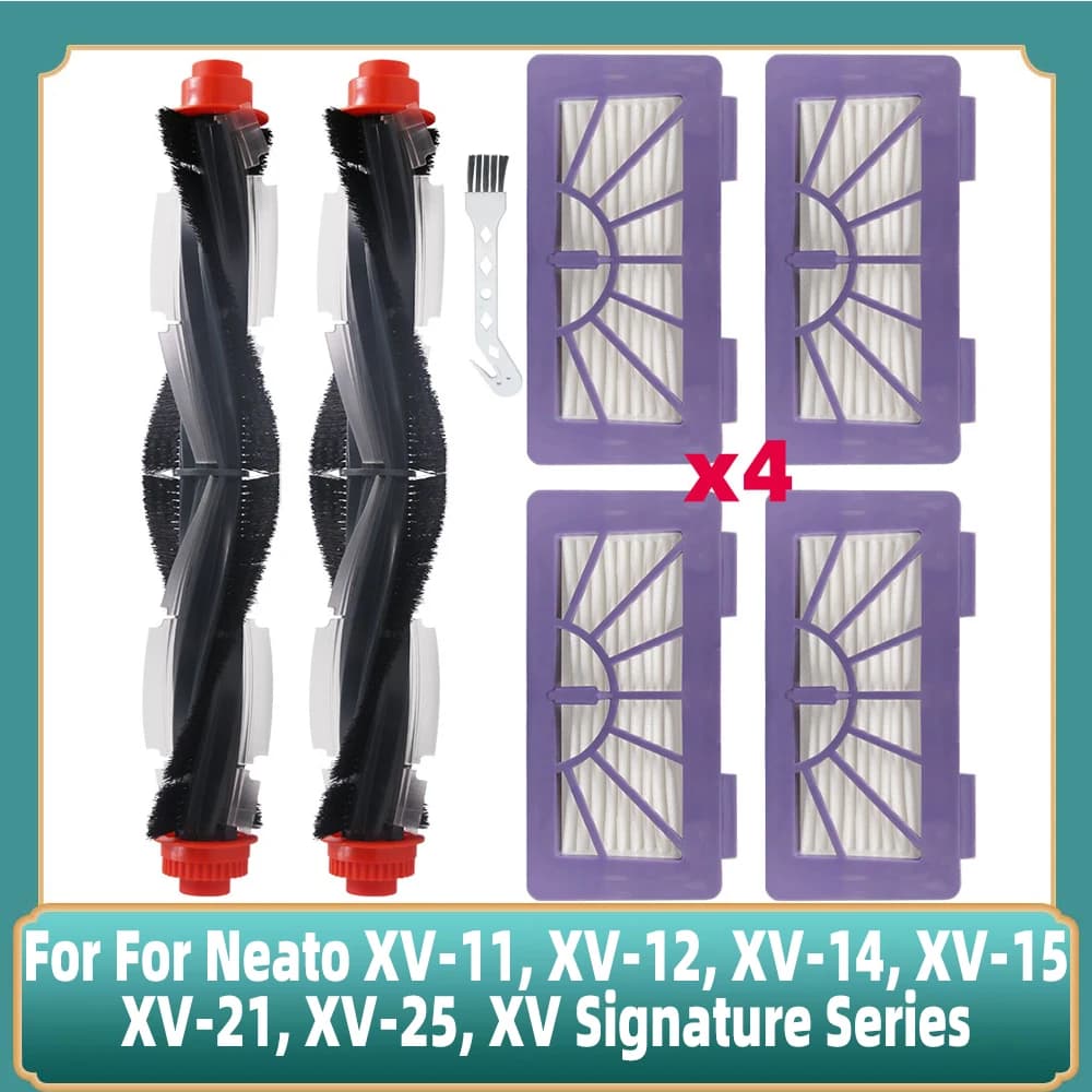 Rouleau d'aspirateur pour Neato XV-11, XV-12, XV-14, XV-15, XV-21, XV-25, XV Signature Series, bross