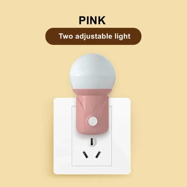 Veilleuse LED Portable Plug-in, 2 Couleurs, Oeil d'Allaitement pour Bébé, Sommeil, Chambre, Couloir,