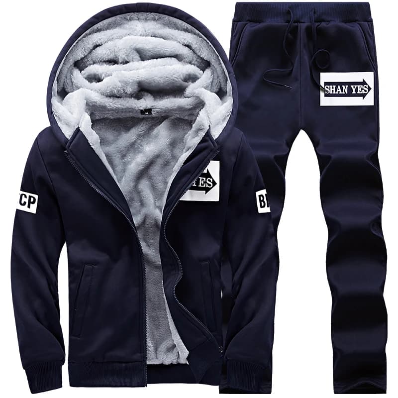Wolf Czuadlte2024New hiver hommes ensemble de sport pantalons décontractés pull à capuche jeunesse g