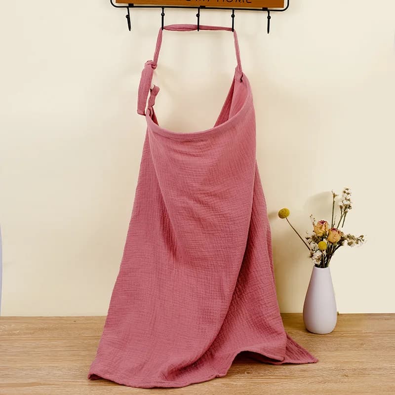 Couverture d'allaitement respirante pour bébé, couverture d'allaitement de maternité en mousseline d
