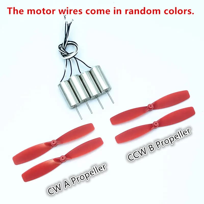 4 x bricolage DC3.7V 50000 tr/min 716 tasse creuse sans noyau haute vitesse CW CCW moteur avec 4x50M