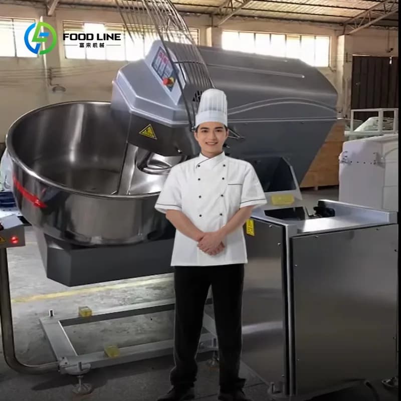 Mélangeur de pâte en spirale commercial 25 kg/50 kg/100 kg- pétrin électrique pour gâteau au pain de