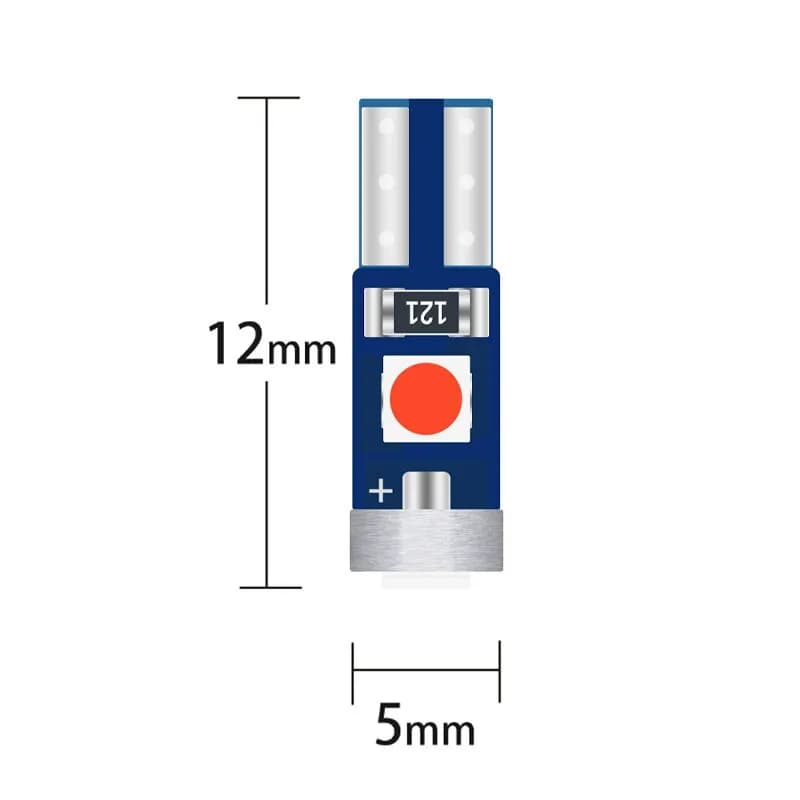 10X T5 3SMD LED Super Bright 3030LED voiture tableau de bord LED voiture lumière intérieure Auto côt