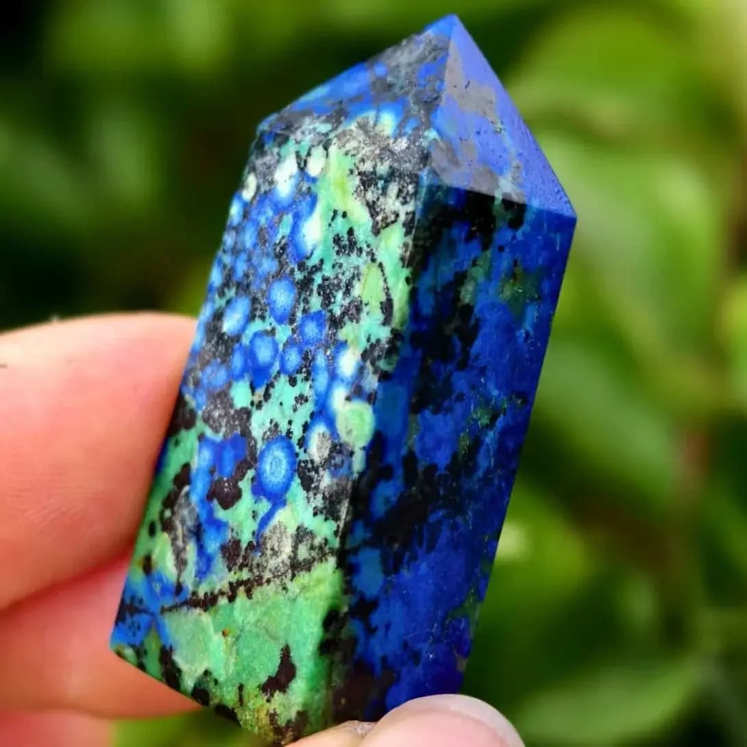 Obélisque azurite naturel, pilier de minerai minéral bleu cristal de quartz, minéral, Reiki, guériso