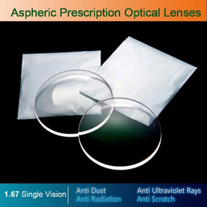 Lunettes optiques asphpopularité à vision unique, verres contrevenants, UV400, anti-rayonnement, lun