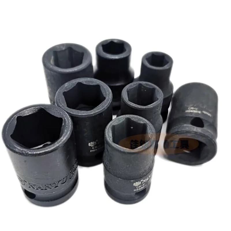 Douille à 6 points à impact profond, entraînement de 1 pouce, 17mm, 19mm, 21mm, 22mm, 24mm, 27mm, 30