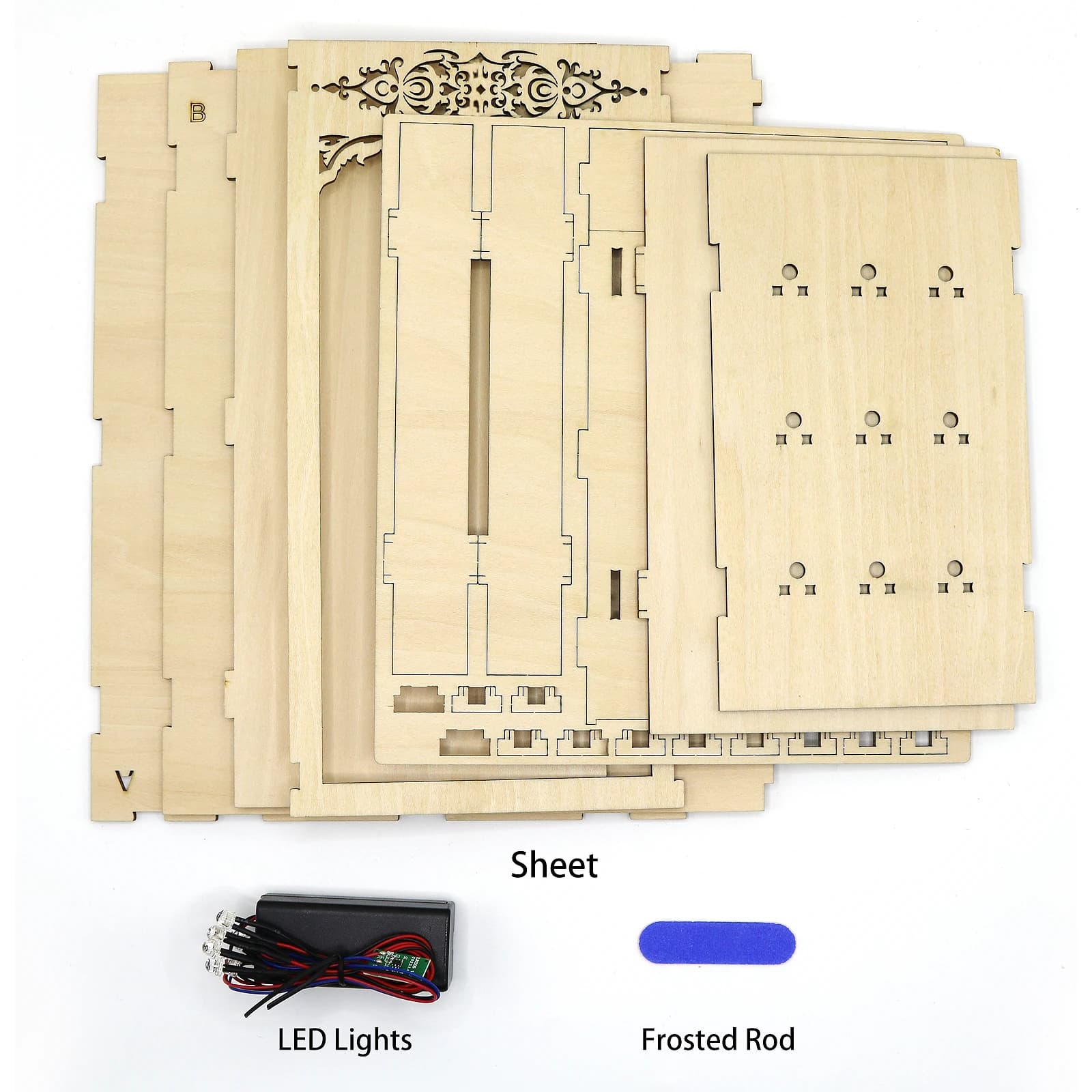 Kits d'insertion d'étagère de coin de livre, bricolage, liberté de création, maison de poupée, Kit d