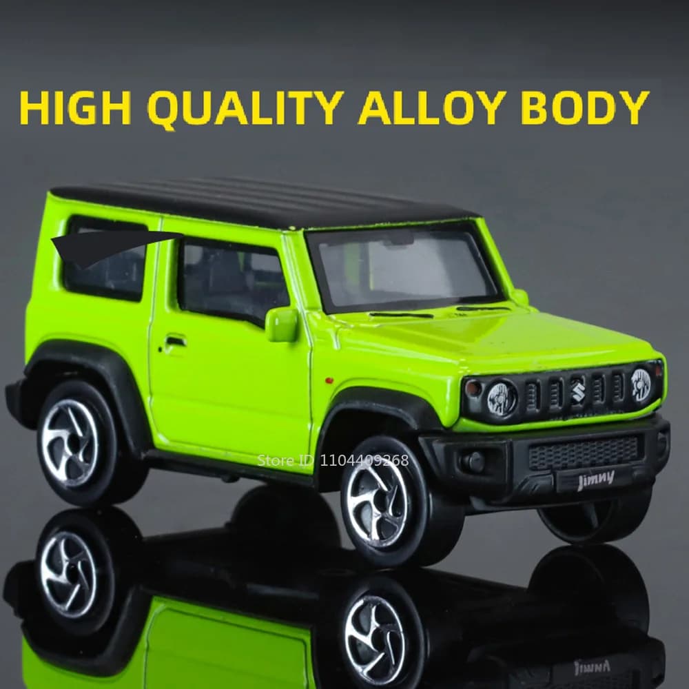 SUZUKI JIMNY – modèle de voiture jouet en alliage, échelle 1:52, Suspension à quatre roues, voitures