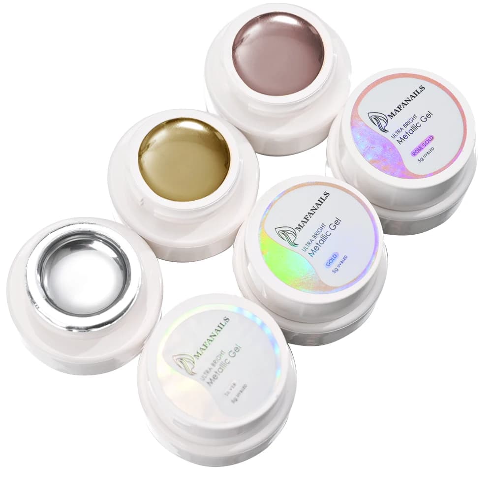 1 boîte de vernis à ongles Gel métallique effet miroir doré, ligne de Nail Art française/peinture de