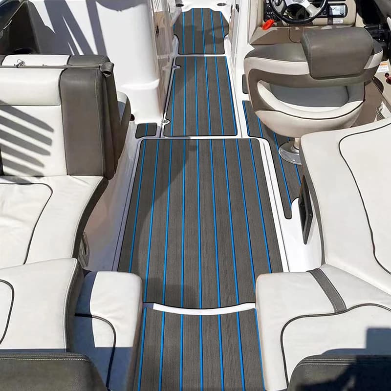 2400*450mm Eva mousse Faux teck bateau pont tapis feuille teck Yacht Marine sol imperméable ponton m