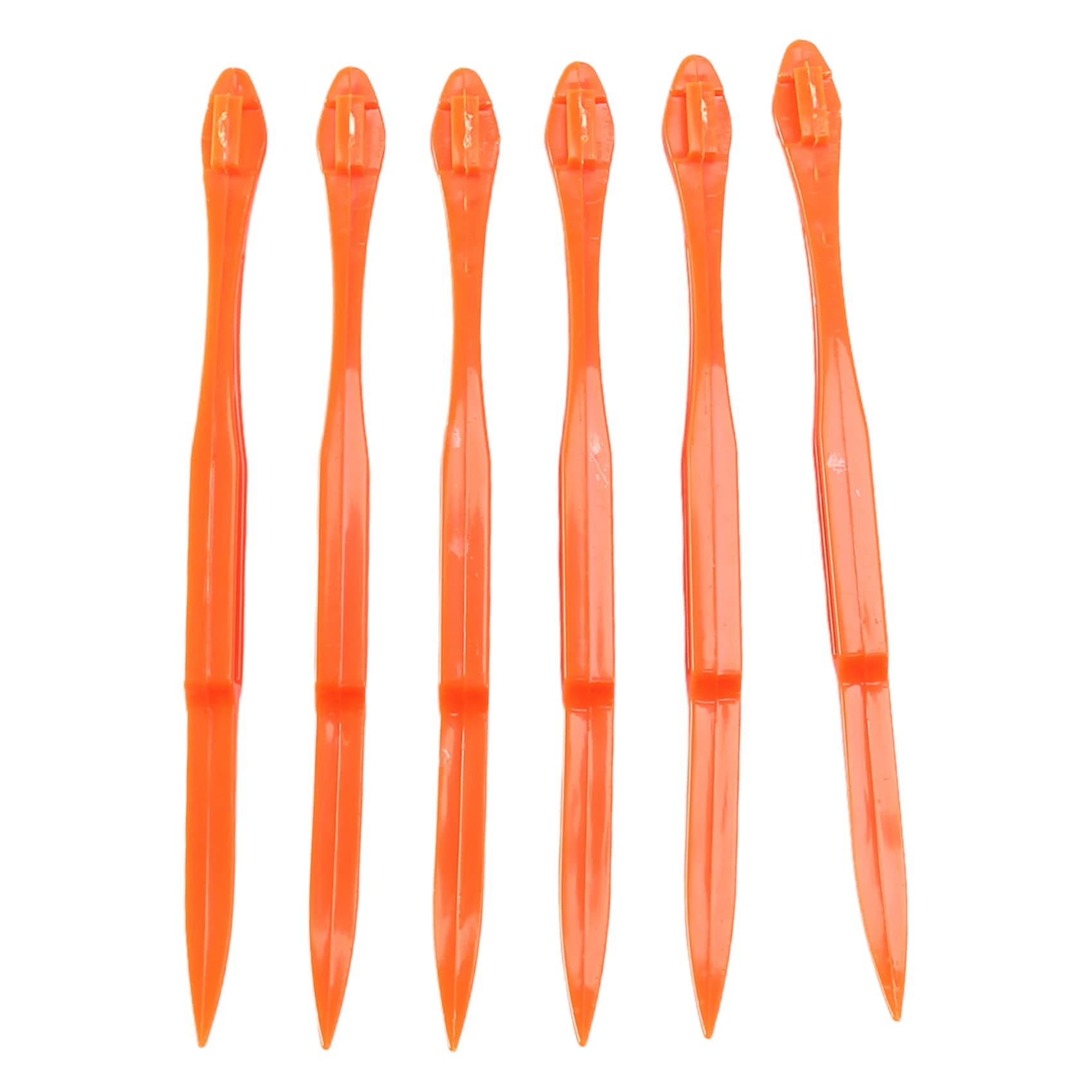 Éplucheur de chauffe-citron en orange vif, outil de cuisine, document facile, 6 pièces