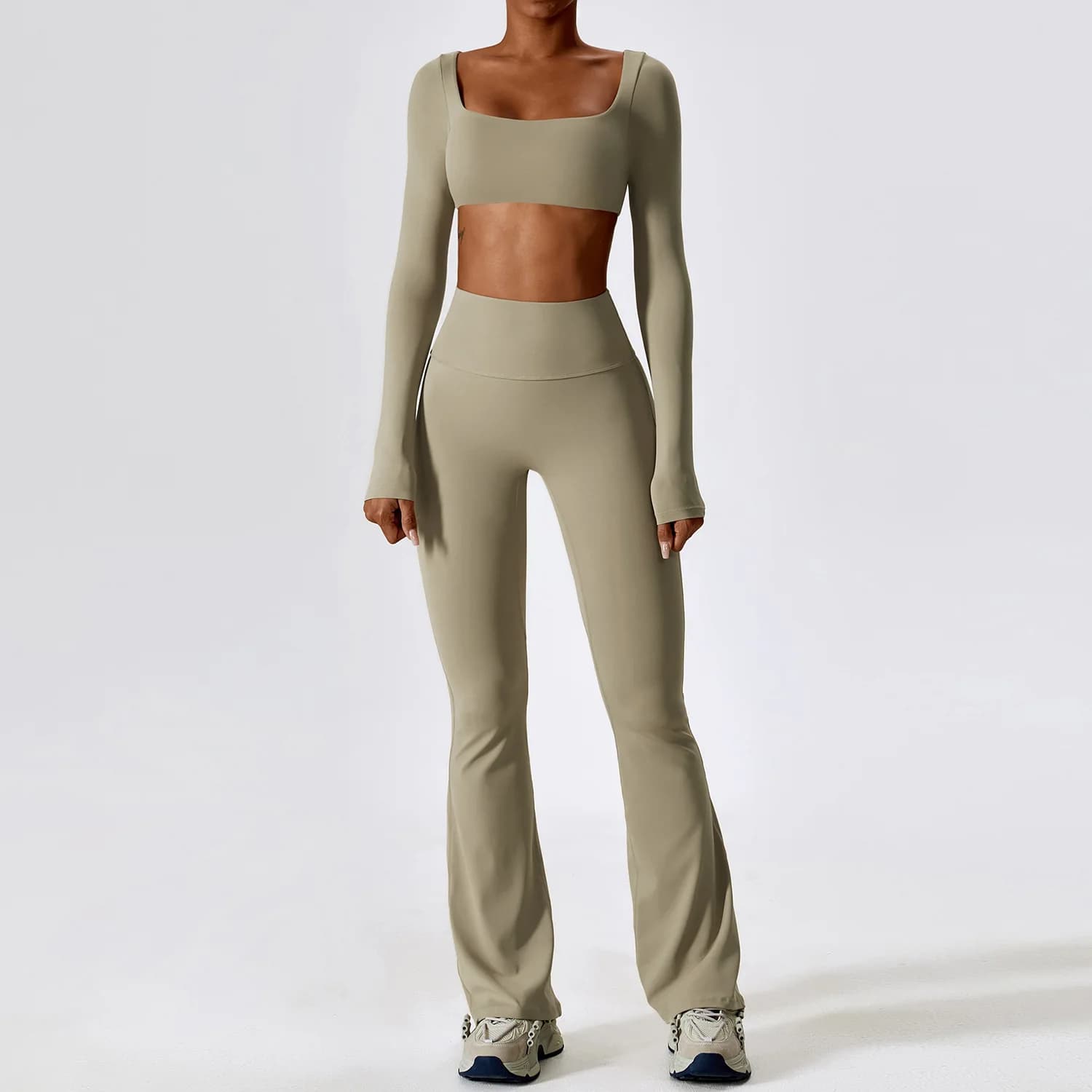 Ensemble de Yoga 2 pièces sans couture pour femmes, vêtements d'entraînement, vêtements d'athlétisme