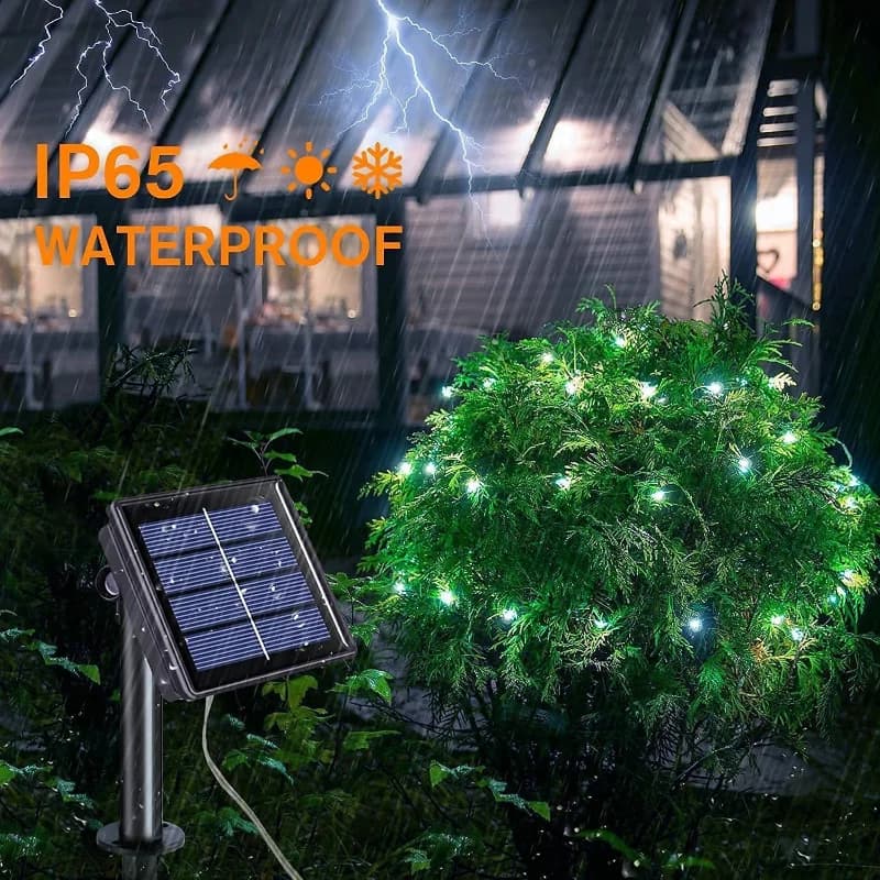 42M400Leds lumière LED solaire extérieur feston lampe jardin solaire fée chaîne lumineuse étanche no