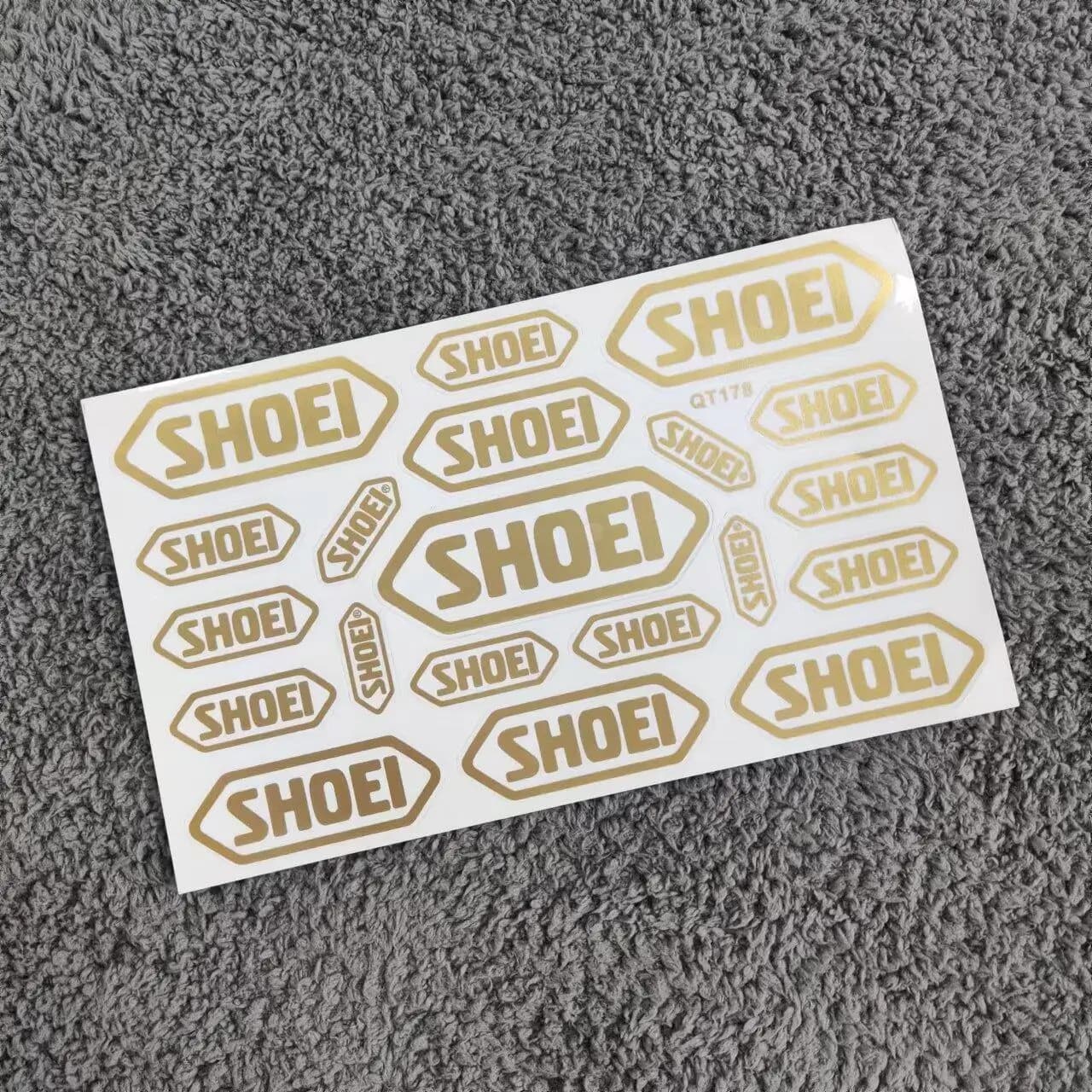 Autocollant de casque de moto pour SHOEI, Film décoratif étanche, Logo universel