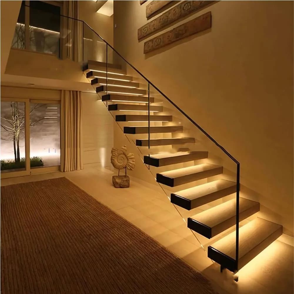 Bande lumineuse LED avec capteur de mouvement pour escaliers, 32 canaux, gradation, éclairage noctur