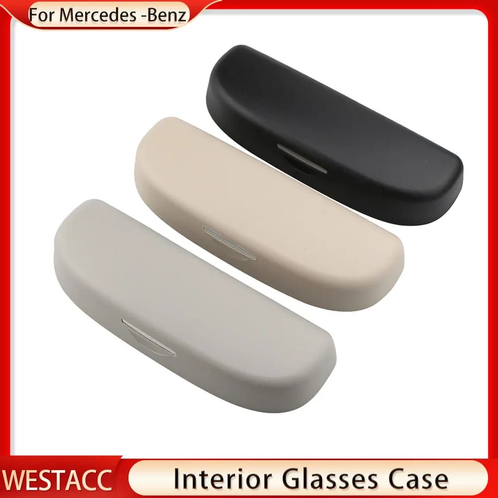 Boîte à lunettes de soleil de voiture pour Mercedes Benz, étui à lunettes, support pour Mercedes Ben