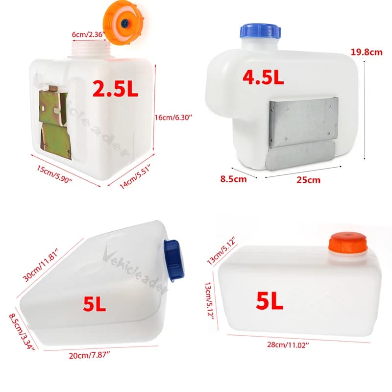 Chauffage de stationnement pour voiture, caravane, camping-car, outil, réservoir de carburant en pla