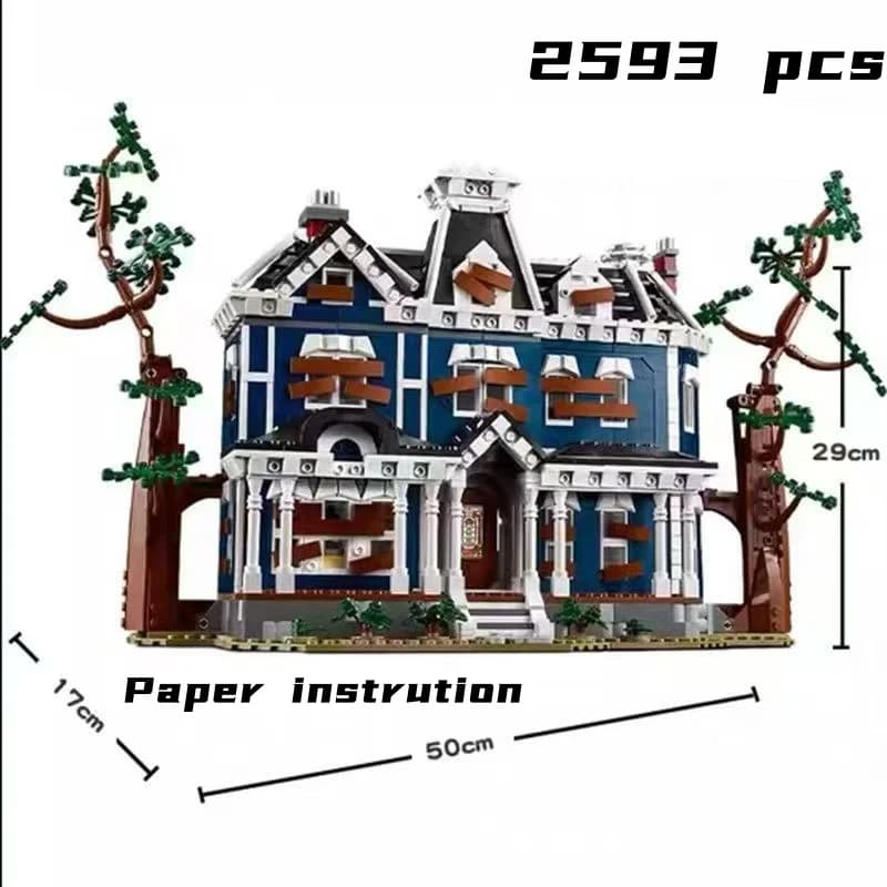 Le moins cher : 2593 pièces MOC 2026 Série TV scientifique créative Stranger Events Maison Creel Blo
