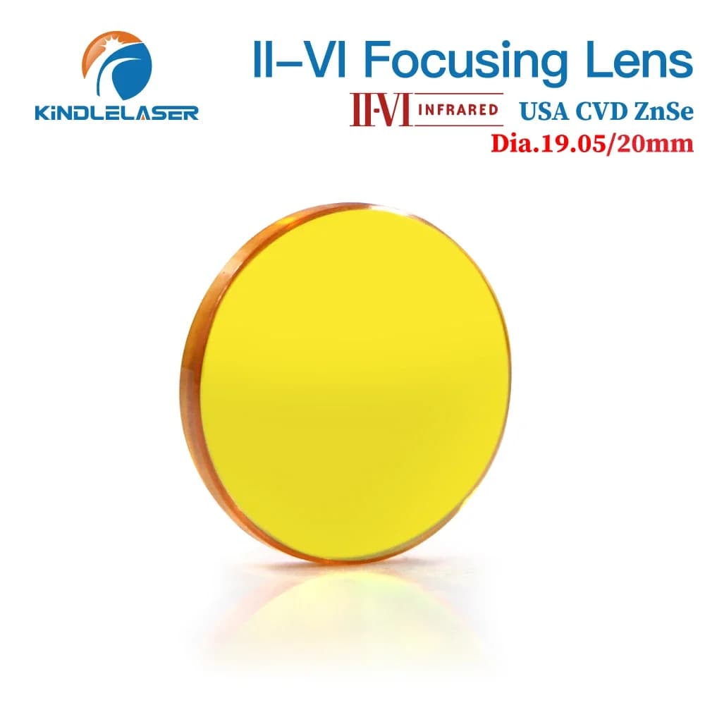 II-VI INFRAROUGE CO2 Laser Focus Lentille Dia.19.05mm 20mm FL 38.1/50.8/63.5/76.2/101.6mm Pour CO2 L