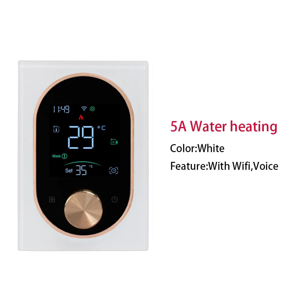 Contrôleur de température WiFi intelligent, bouton programmable, chauffage au sol électrique, bomicr