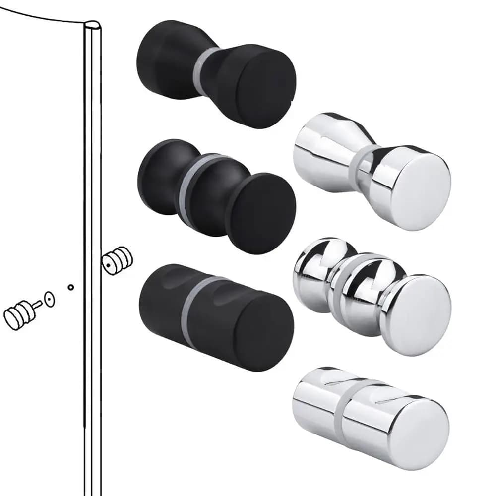 Poignée de porte en alliage d'aluminium, 30mm, trou unique, petit bouton, armoire d'affichage, armoi