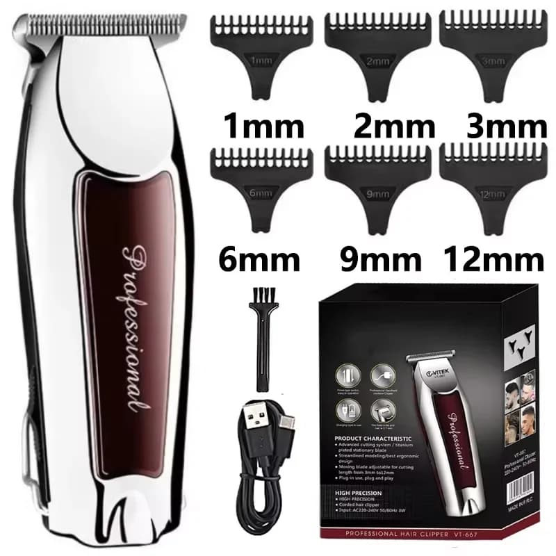Tondeuse à cheveux électrique sans fil pour hommes, aste, toilettage professionnel, coupe de cheveux