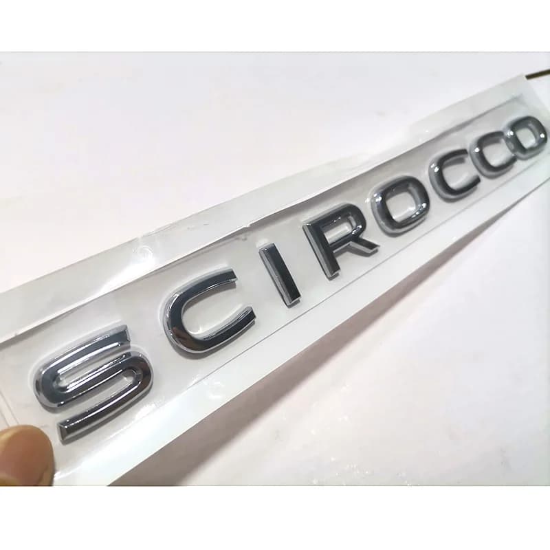 Emblèmes de voiture Scirocco de haute qualité en plastique ABS pour la décoration du coffre