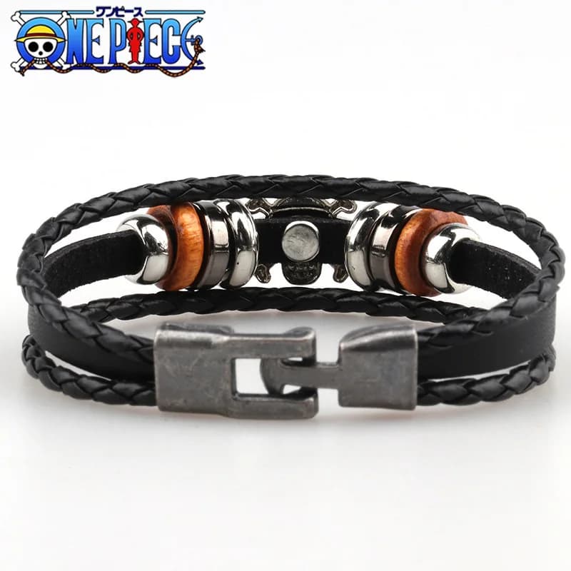 Bracelet une pièce en cuir Vintage européen et américain, périphériques d'animation, accessoires de 