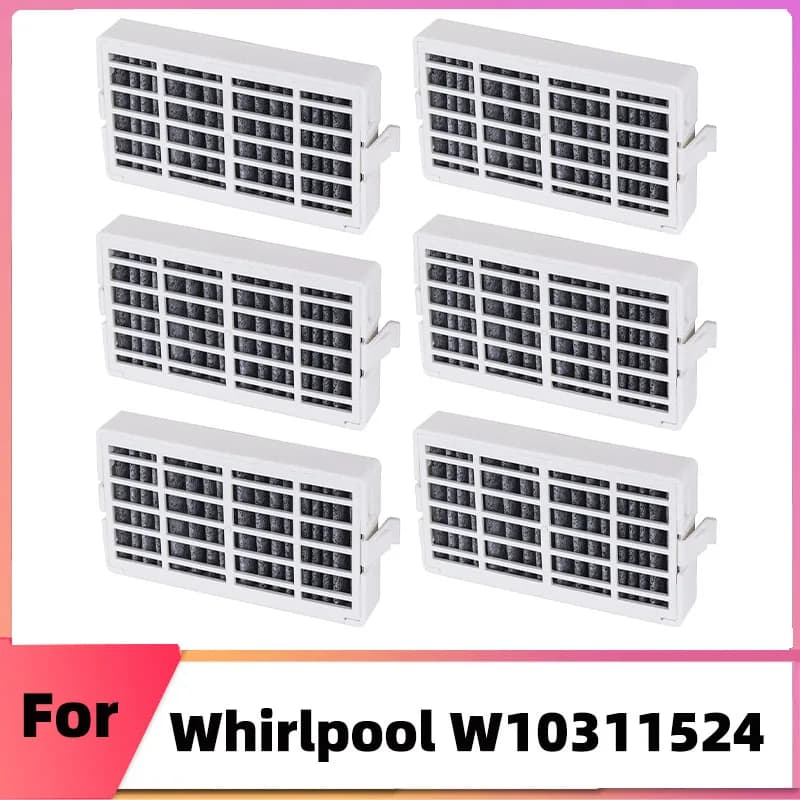 Filtre à air frais 6 pièces pour Whirlpool W 10311524   AIR1 W 10315189   W 10335147   Pièces de fil