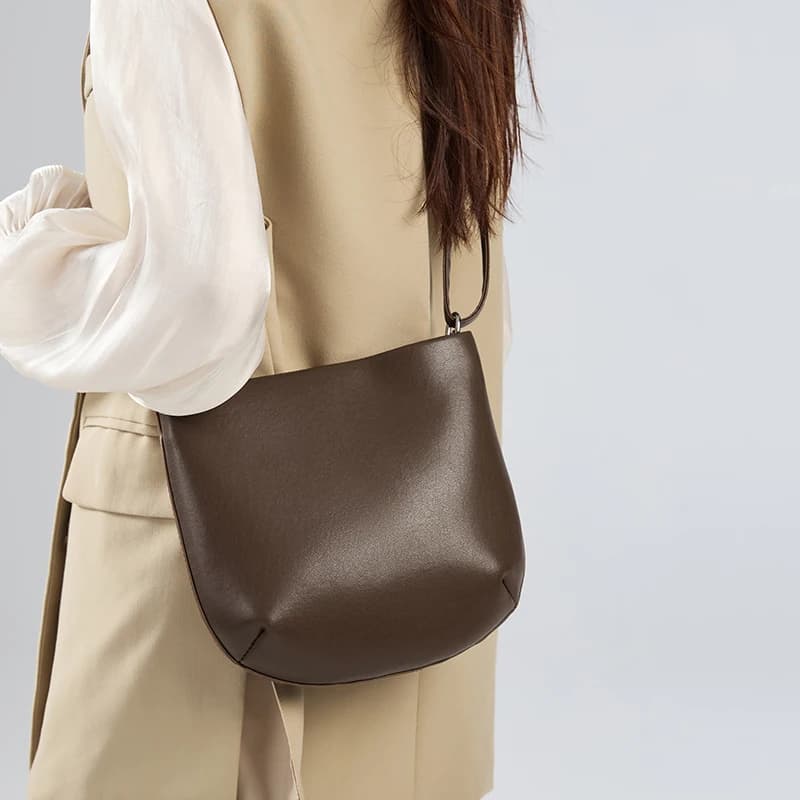 Sacs à bandoulière décontractés en cuir de vache pour femmes, sac à main en cuir véritable souple, s